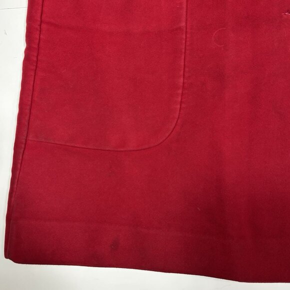 Vtg BETTY ROSE MONTORO SUEDE By EARL GLO Women Coat Pockets Red XL ?! Flaw Read - Picture 8 of 15